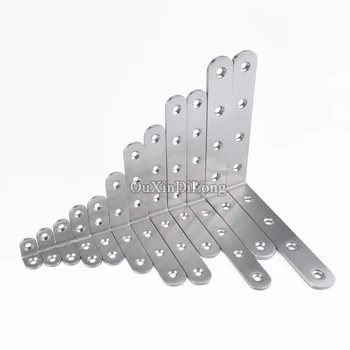 

Wholesale 300PCS/lot Stainless Steel Right Angle Corner Brackets L Shape Metal Furniture Fittings 90 Degree Frame Board Support
