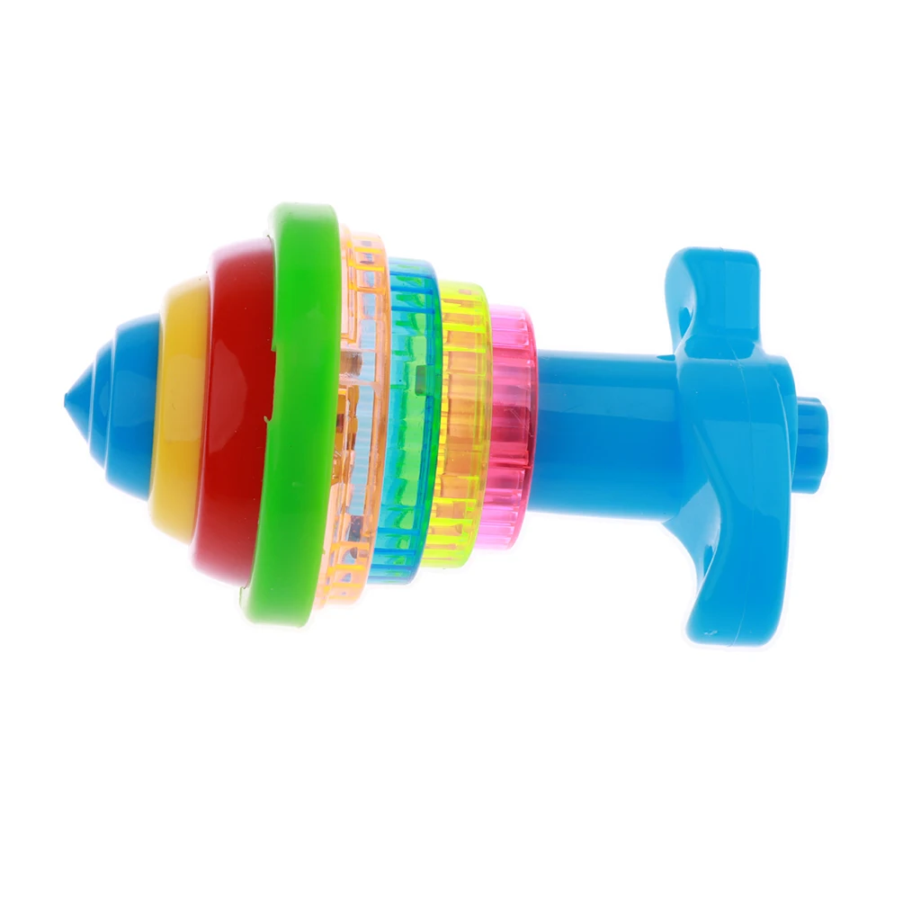 Kids Super Fun Toy Light Up Spinning Top Flashing Gyro Combat Games
