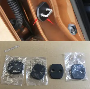 

Lapetus Plastic Black Door Lock Protector Buckle Frame Cover Trim 4 Pcs / Set Accessories Interior For Changan CS35 2012 - 2017