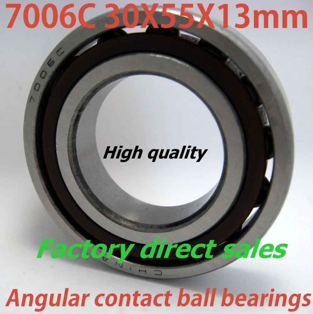 30mm diameter Angular contact ball bearings 7006 C 30mmX55mmX13mm