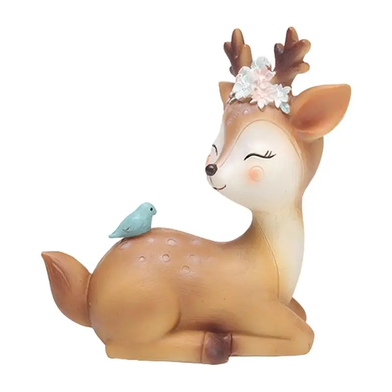

1pcs Creative Cute Beautiful Sika Deer Decor Sika Deer Model Craft Decor for Home Store