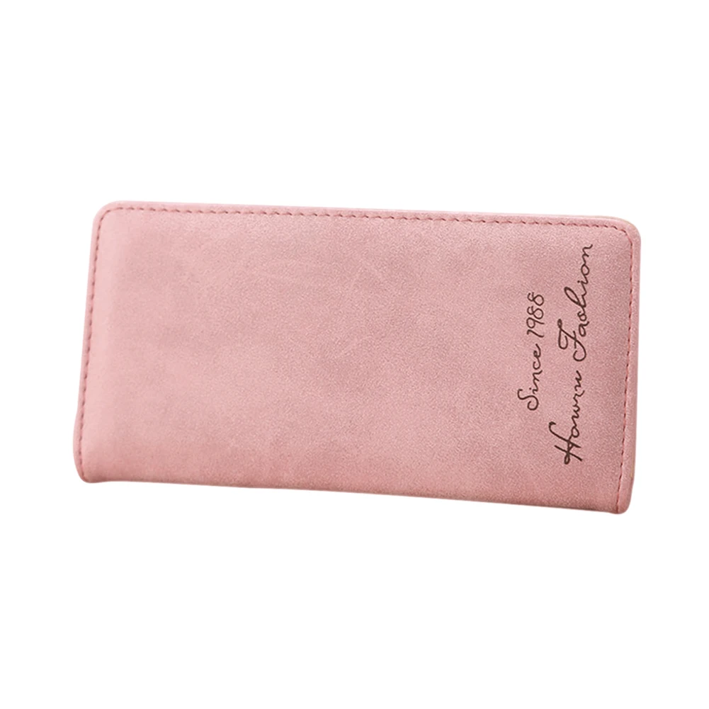 

Women Long Purse PU Leather Card Holder Coin Pouch Letters Billfold Casual Wallet 88 LXX9