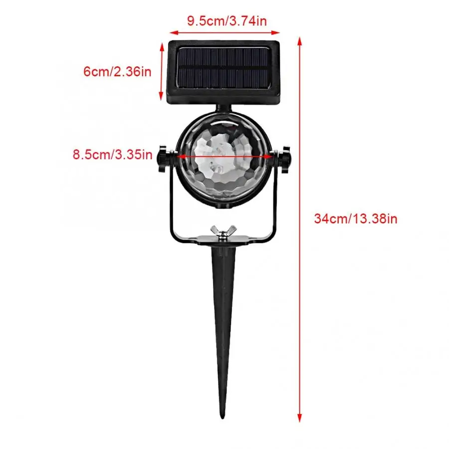 Лазерный светильник для дискотеки, для улицы, водонепроницаемый, солнечная панель, светодиодный, сказочный, точечный светильник, Лампа для проектора, для дома, сада, Рождества, вечерние