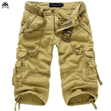 Новые мужские семь Штаны повседневные хлопковые мужские свободные мульти-сумка комбинезоны Штаны Модные мужские Штаны 29- 42 5 цветов
