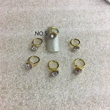 

10 pcs/bag Glitter 3d Nail Art decoration New Style Golden A Diamond jewelry Ornament Nail Sticker