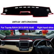 TAIJS RHD автомобильный коврик для приборной панели для Toyota RAV4 2013 XA40 авто нескользящий солнцезащитный коврик