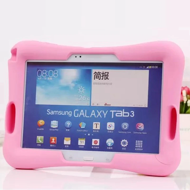 Чехол для Samsung Galaxy Tab 4 10 1 T530 531 T535/Tab 3 P5200 P5210 P5220 мягкий силиконовый резиновый