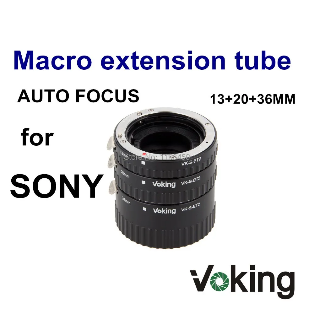 

Voking Auto Focus Metal Macro Extension tube ring VK-S-ET2 for Sony A77 A200 A300 A350 A550 A500 A580 A850 A900