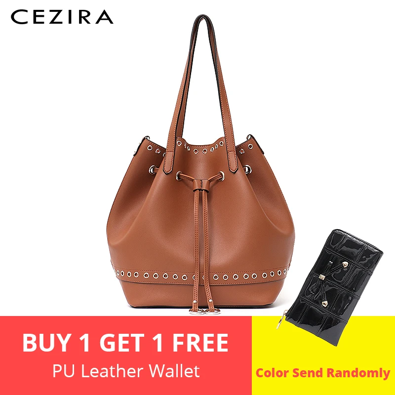 CEZIRA النساء مجموعة الحقائب الأعلى مقبض دلو حقيبة كبيرة قدرة الرباط حقيبة يد الأزياء حقيبة كتف محفظة السيدات بو حقيبة الجراب الجلدية حقيبة CEZIRA النساء مجموعة الحقائب الأعلى مقبض دلو حقيبة كبيرة قدرة الرباط حقيبة يد الأزياء حقيبة كتف محفظة السيدات بو حقيبة الجراب الجلدية حقيبة