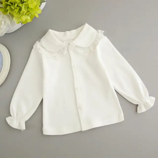 White Lace Baby Newborn Infant Tops Girls Winter Spring Fall Shirts ...