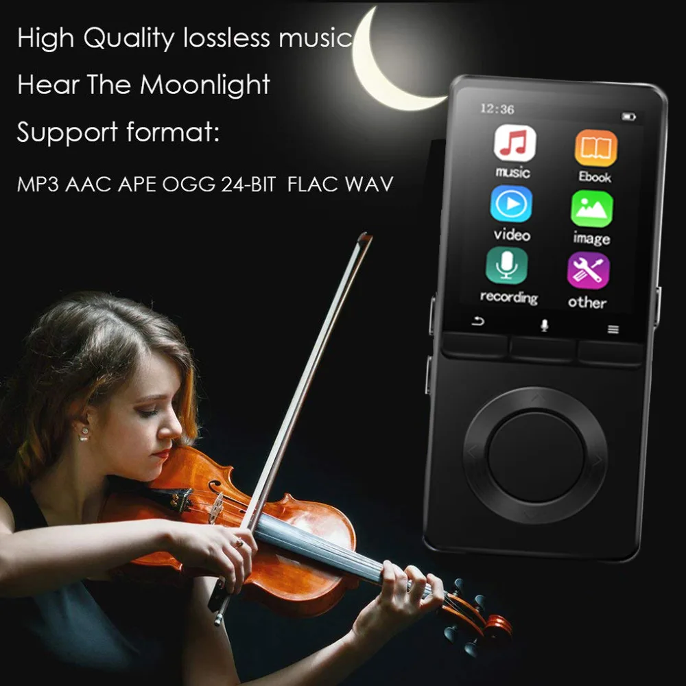 MP4 плеер 8 Гб динамик MP4 музыкальный плеер Спорт Видео HIFI музыка с диктофоном радио расширяемый микрофон SD/SDHC слот звук C2