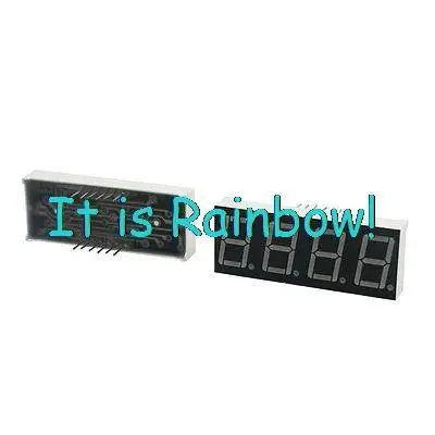 

2" Length 4 Bit 7 Segment Red LED Digital Common Cathode Tube 2 Pcs