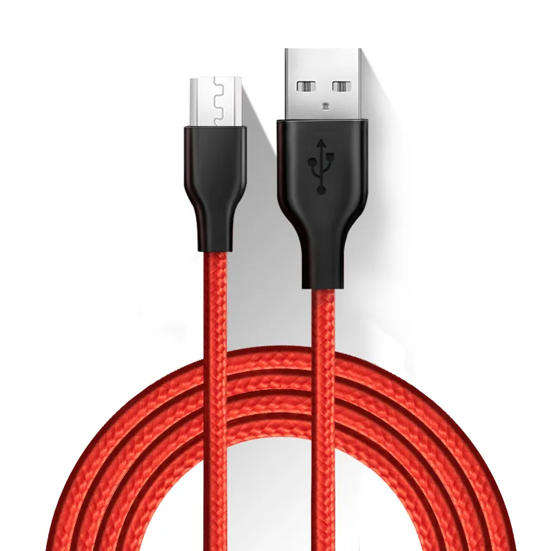 مايكرو كابل USB لسامسونج Galxy S7 S6 USB كابل الشاحن ل سامسونج/xiaomi/lenovo/huawei/HTC/Meizu شاحن هاتف محمول يعمل بنظام تشغيل أندرويد الكابلات