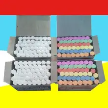 [4Y4A] 48 шт./кор. рекомендуется слишком тщательно тереть белую и цвета Детский мел белый шестигранник для офиса с цветным граффити мел