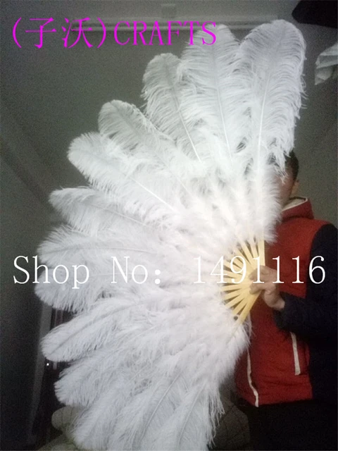 Big Pink Ostrich Feathers Fan Fluffy Foldable Fan for Belly Dance Halloween  Party Decor 100cm 130cm Performance Props Accessory - AliExpress