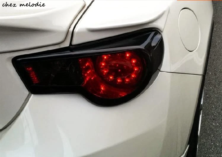 Черная Дымчатая акриловая задняя фара декоративная рамка для Toyota GT86/FT86 SUBARU BRZ Scion