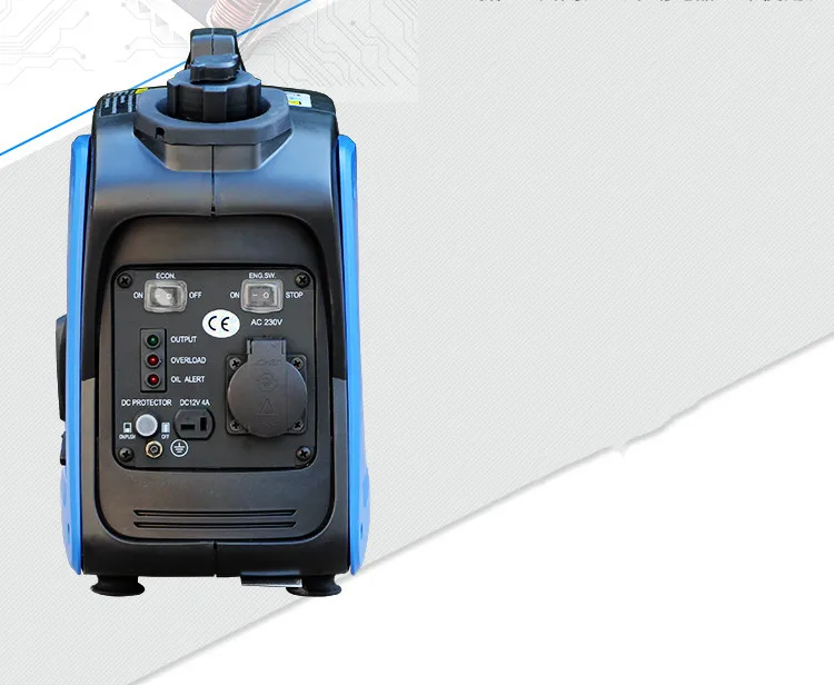 Portable four-stroke 800w digital frequency conversion gasoline generator household 220V full copper motor Portable four-stroke 800w digital frequency conversion gasoline generator household 220V full copper motor