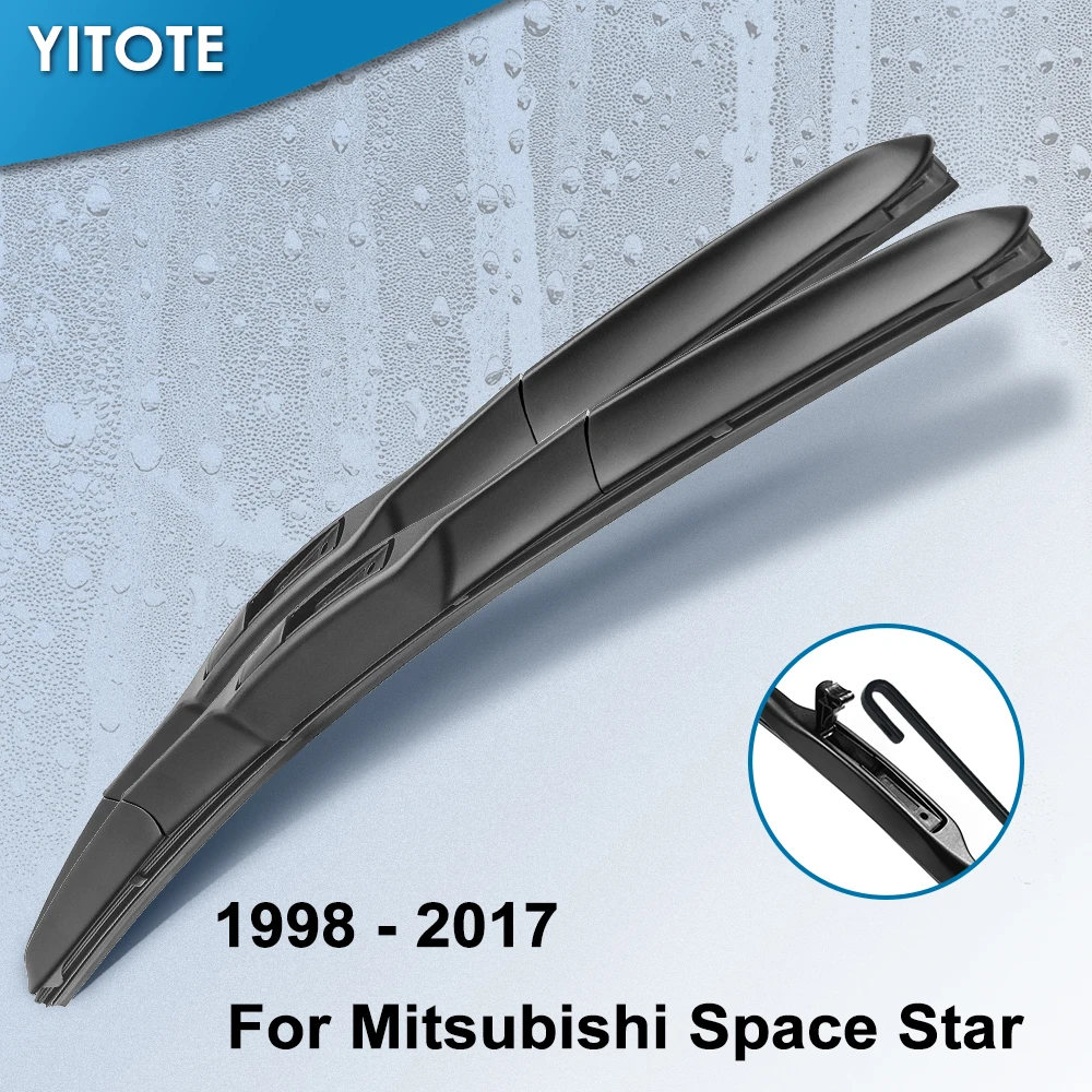 Гибридные щетки стеклоочистителя YITOTE для Mitsubishi Space Star Fit модель с крючками на