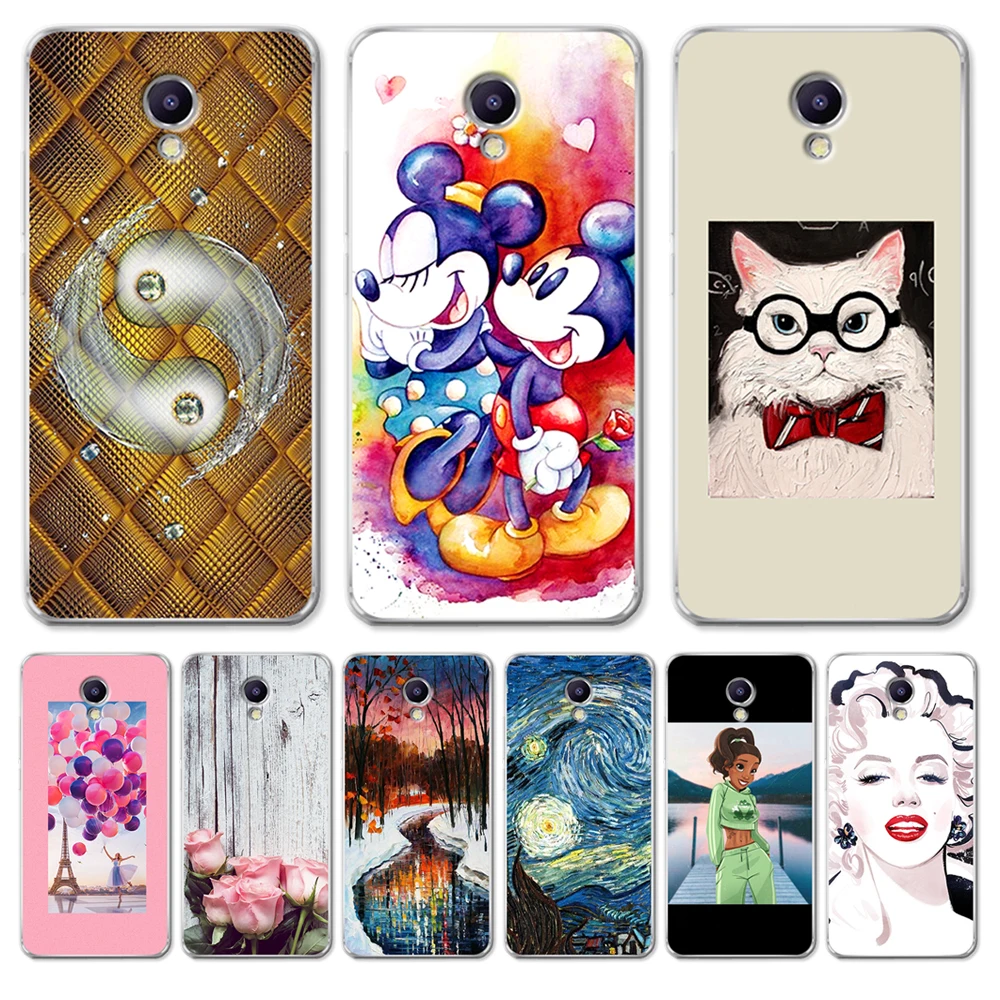 

Luxury For Meizu M3S M5 M5S M5C M6 M3 M5 M6 Note U10 U20 Cover phone Case Silicone Coque Capinha Etui woman starry cute