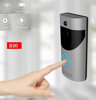 

NEW HD 720P WiFi Video Doorbell 1.0MP Doorbell Camera Night Vision Two-Way Audio Battery Operation Waterproof Night View