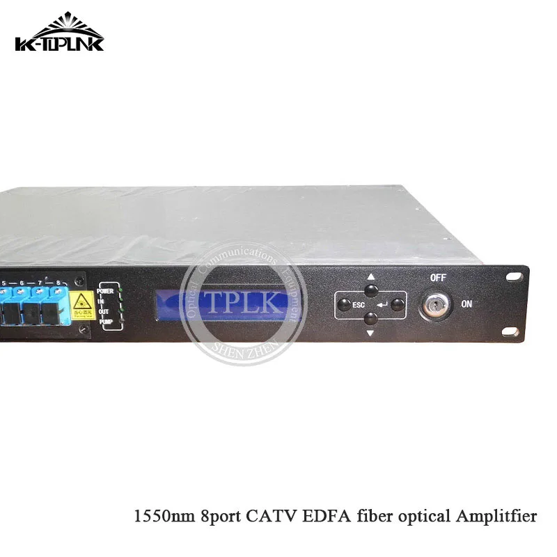 CATV EDFA Волоконно-оптический усилитель 1310/1490/1550 WDM 1550nm 1U/80 W 8port* 18dbm sc/apc, sc/upc оптический адаптер высокой мощности волоконно-оптический усилитель