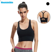 2017 New Fitness Yoga Bra For Women Sexy Outdoor Sports Brand Padded Top Clothing Gym Running Shakeproof Female Sportswear MB069