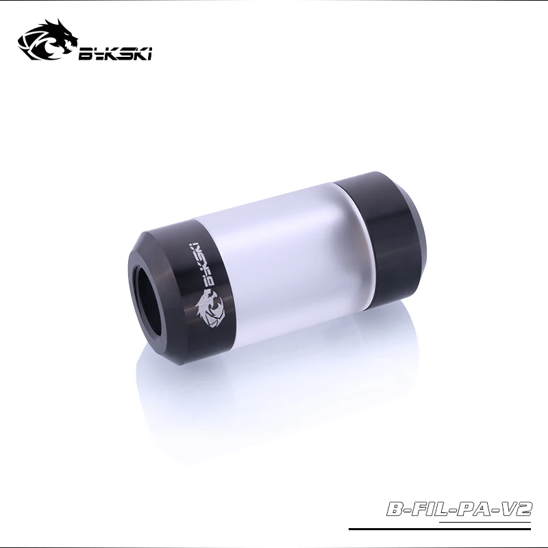 

Bykski Double G1/4 Metal + Acrylic Filter water system dedicated dual spiral pattern metal filters connector computer fitting