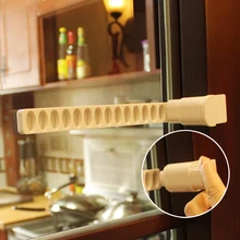 Регулируемый фиксатор для раздвижных дверей и окон, блокировщик для безопасности ребенка, ограничитель для открывания кухонных дверей, замки для защиты детей