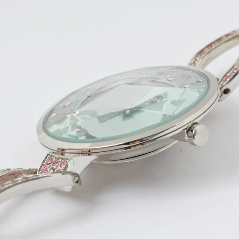 Стразы в виде ракушки женские часы Япония Кварцевые элегантные модные часы платье браслет цепочка подарок на день рождения для девочек Julius Box