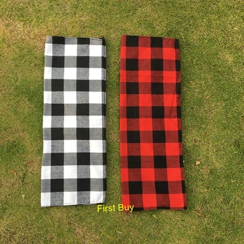 

10pcs/lot hot selling monogram personalize farmhouse kitchen decoration buffalo plaid tea towel