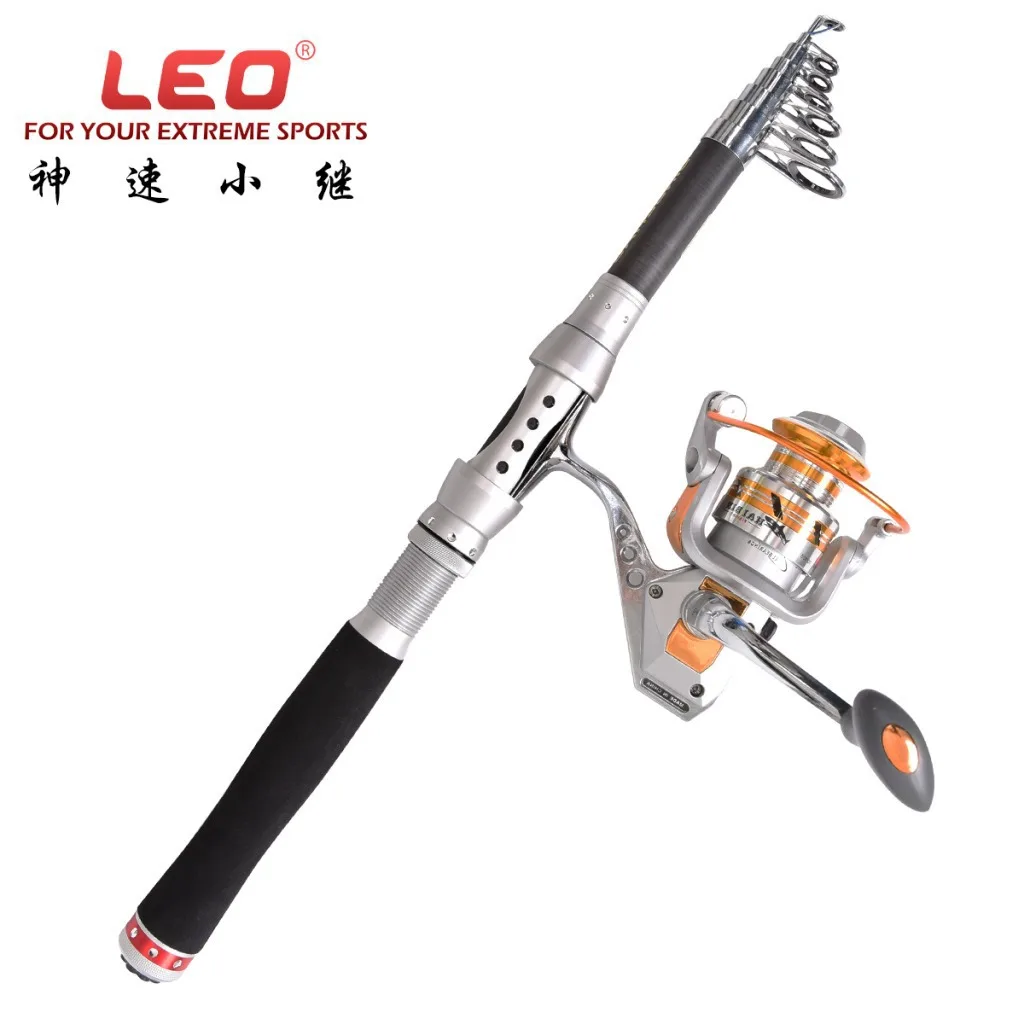 LEO Carbon mini sea rod ultra short metal guide ring anti-collision cushion Fishing Tackle Telescopic Fishing rod