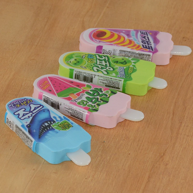 Резиновый ластик для мороженого полезная резинка детей|borracha eraser|erasers for kidsrubber ice