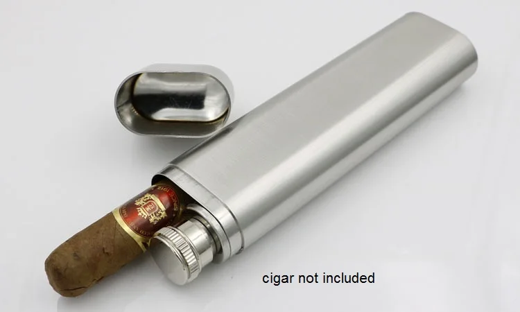 Funny Mini Hip Flask Stainless Steel Flask with Portable A Cigar Tube Case,Tobacco Holder Case Smoke Container and 2oz Flask Funny Mini Hip Flask Stainless Steel Flask with Portable A Cigar Tube Case,Tobacco Holder Case Smoke Container and 2oz Flask