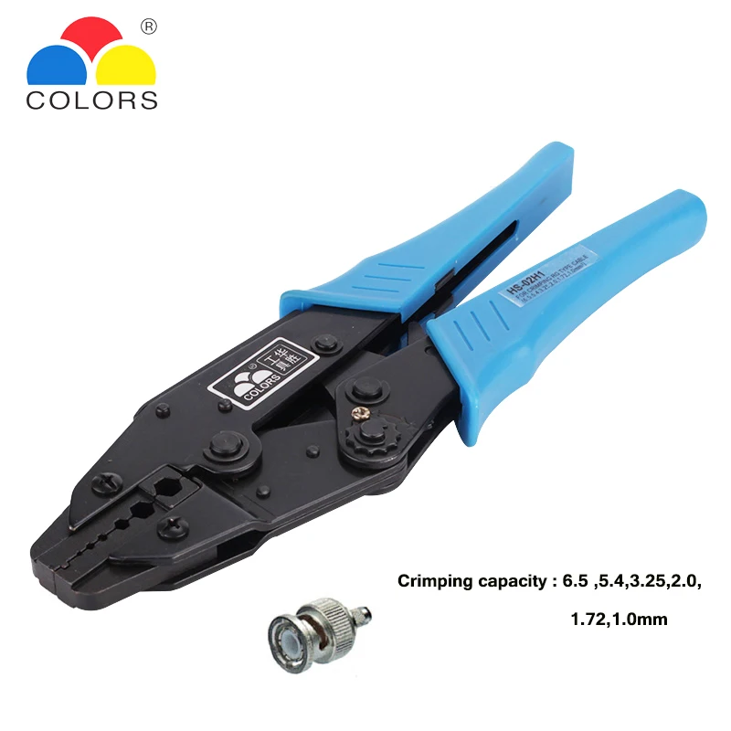 

Electrician hand tools coaxial cable crimping pliers multitool crimping capacity 6.5/5.4/3.25/2.0/1.72/1.0MM Wire crimp tool