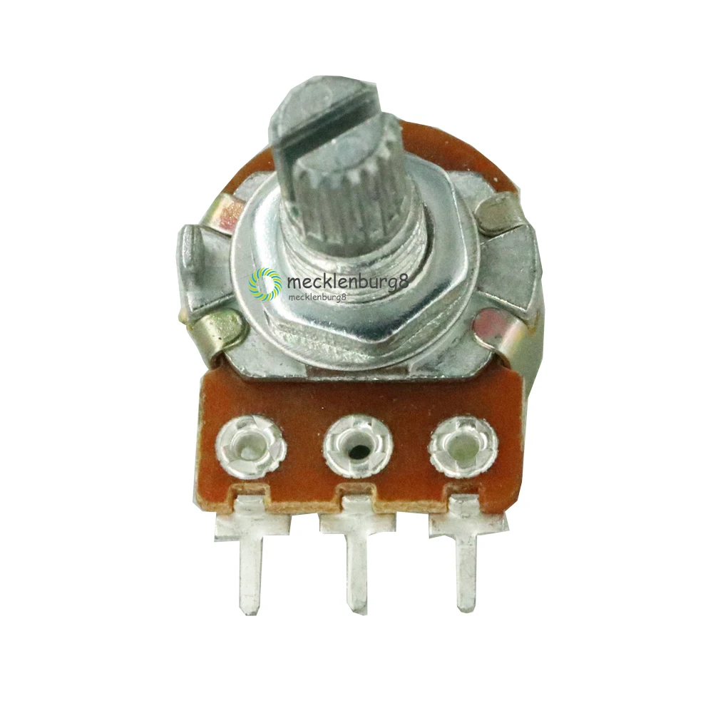 10 шт. 5 K Ohm B5K цилиндрическая прямая трубка вращающийся конический потенциометр |