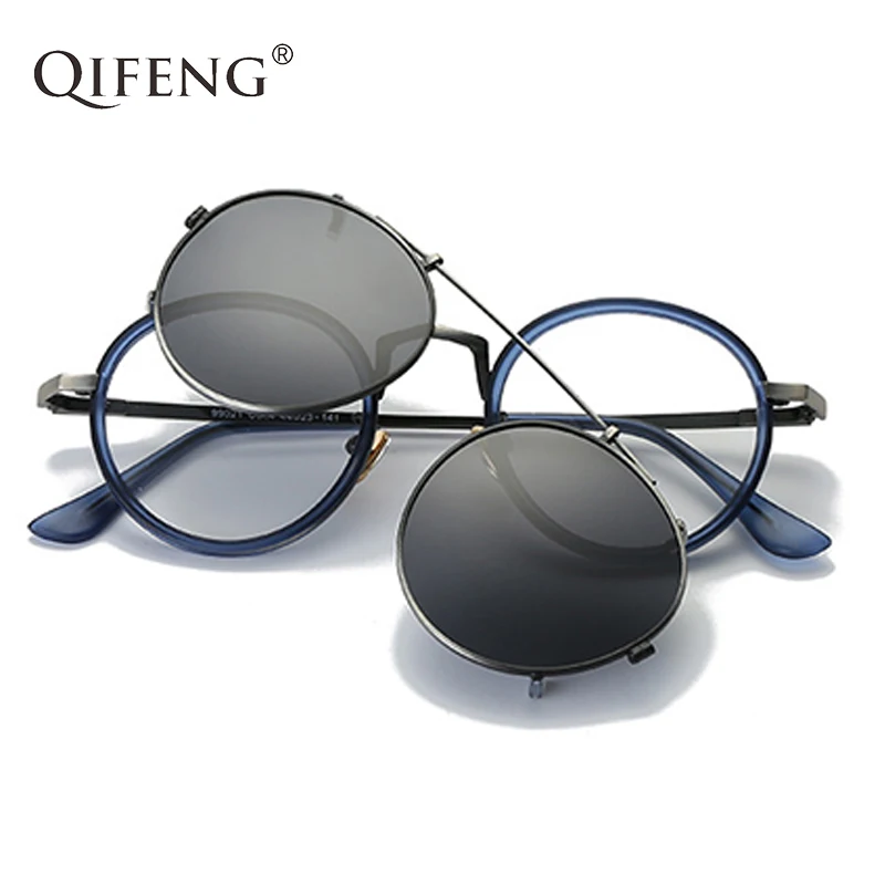 

QIFENG Optical Eyeglasses Frame Men Women With Magnets Polarized Clip On Sunglasses Myopia Eye Glasses Spectacle Frame QF054