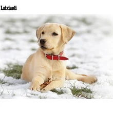 5D DIY алмазная живопись Лабрадор ретривер полный горный хрусталь Вышивка крестом собака на заказ Алмазная мозаика вышивка Рождественский подарок