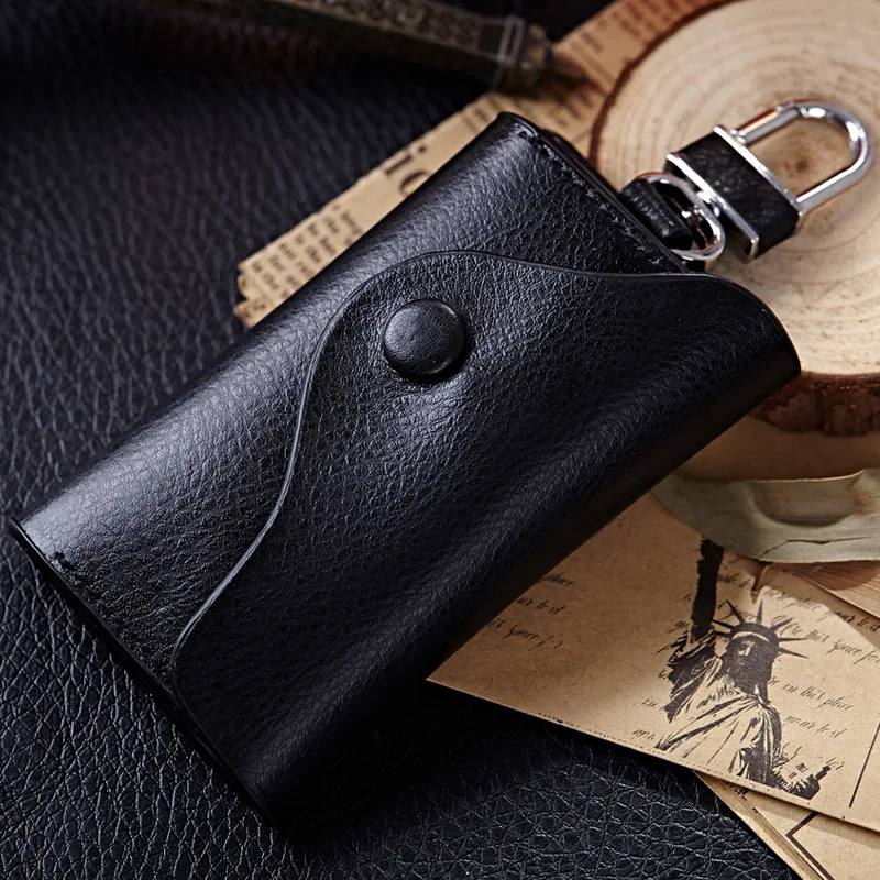 Genuine Leather Key Chain For Men High Quality Key Holder Wallet Male Car Keys Cover Organizer Man Key Case Bag