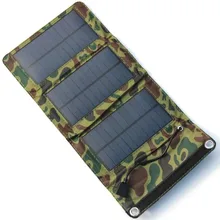 BUHESHUI Portable Solar Charger For Mobile Phone+ Solar Panel+Foldable USB Battery Charger Wallet/Bag 5pcs/lot Free Shipping