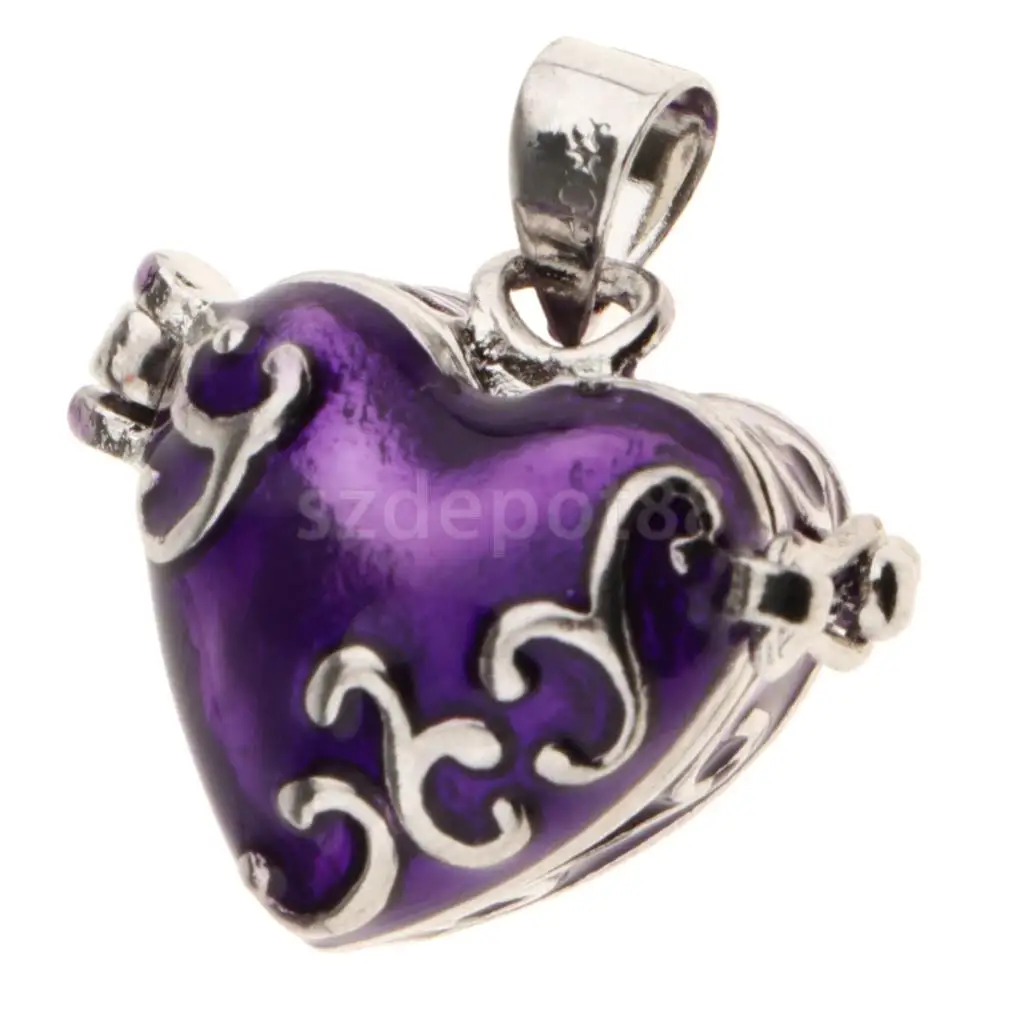 2pcs Enamel Love Heart Urn Cremation Keepsake Pendant Memorial Jewelry Casket Ash Holder Jewelry