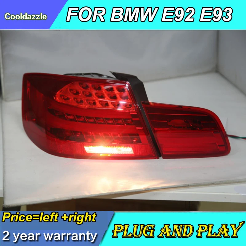 Светодиодный задний фонарь для BMW E92 красный белый 2007 2008 2009 год красного цвета с