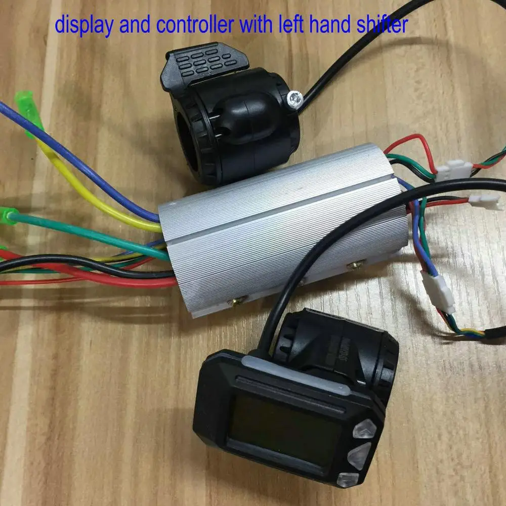 ЖК дисплей 24V36V48V350W с дроссельной заслонкой + Шифтер EBS мини контроллер для
