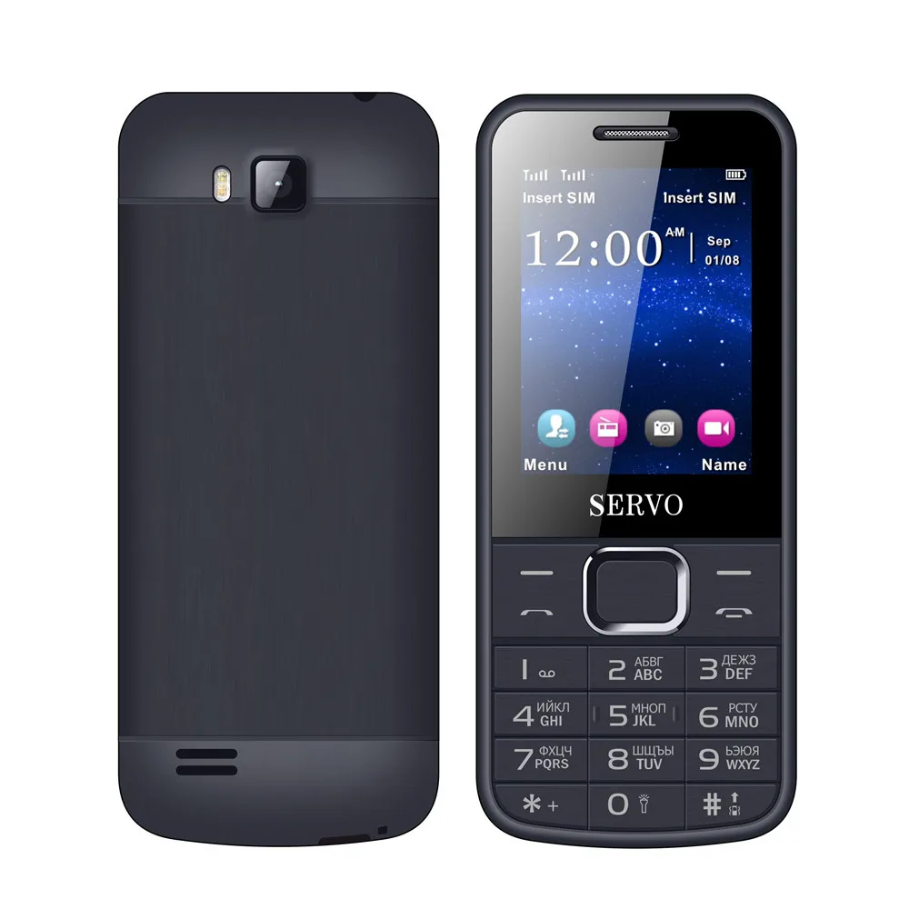 Оригинальный SERVO 225 2 4 &quotDual SIM карты мобильные телефоны GPRS вибрации внешнее FM
