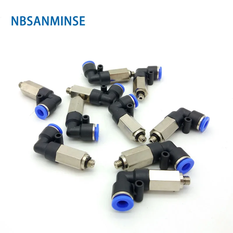 

10Pcs/lot PLL - C Compact One Touch Fitting Mini Fittings Extended Male Elbow Connect Fitting Pneumatic Parts Sanmin