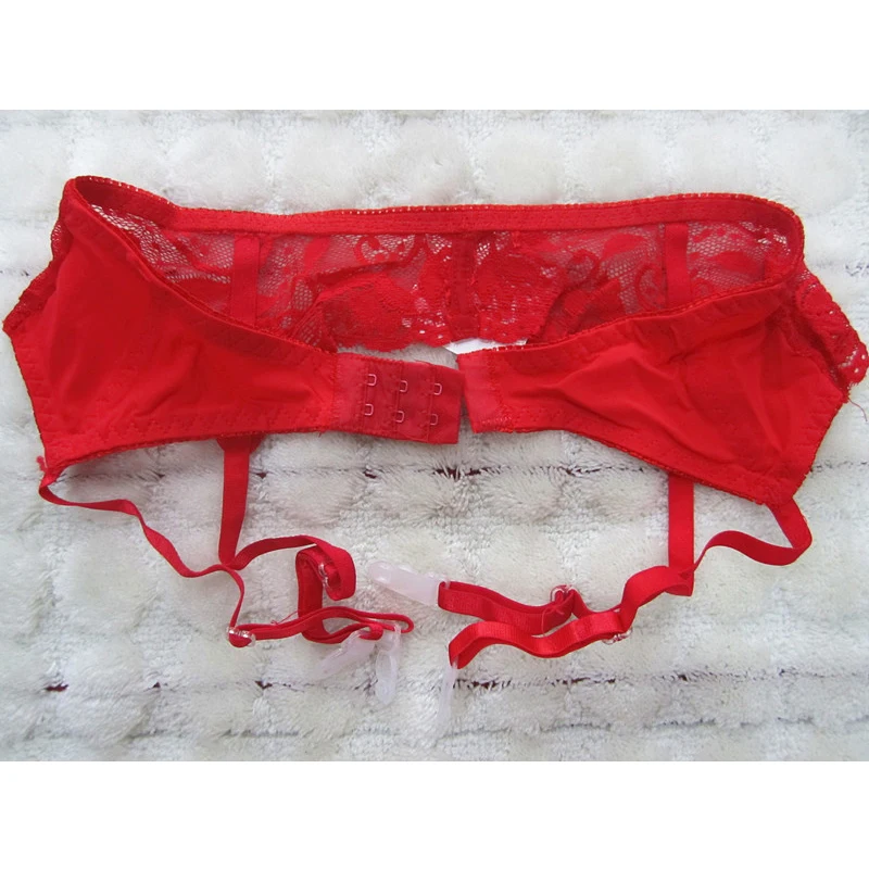 Pus Size Sexy Women Garters Suspenders Belt Wedding Lace Double Adjustable Waist Belt For Sexy Stockings Underwear Lenceria Sexy