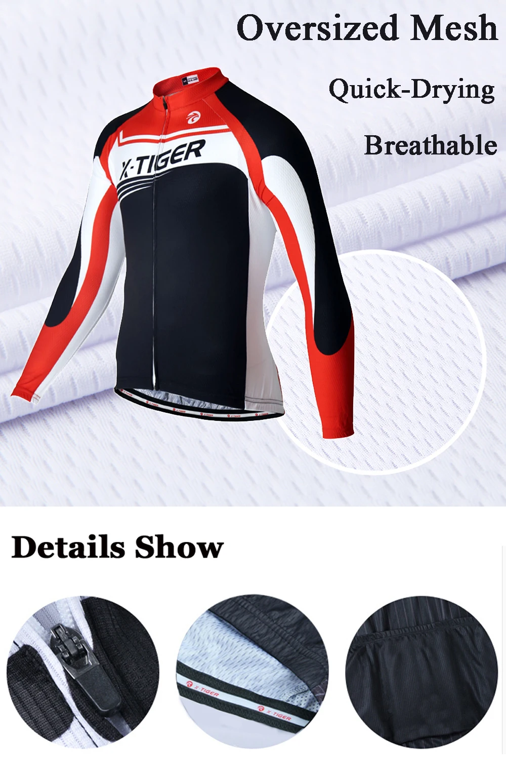 X-TIGER с длинным рукавом Pro майки спортивные для мужчин мотобайк, велосипед, велотренажер костюмы Майо Ropa Ciclismo Спортивная велосипед одежда