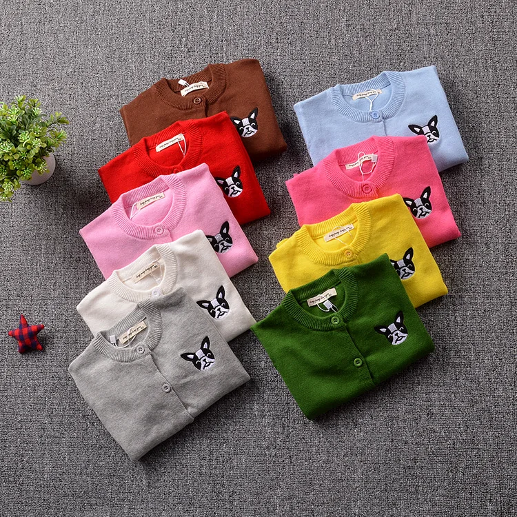 

Children Sweater Cardigan Solid Baby Boys Sweater Top Toddler Girls Knitted Sweater Cardigan for 1-5 Years Baby Sweater Autumn