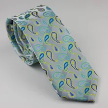 Для мужчин костюм Галстуки Дизайн серый с синий/зеленый/желтый Пейсли Галстук Формальное Галстук 8 см Сорочки выходные для мужчин свадебные галстук Gravatas