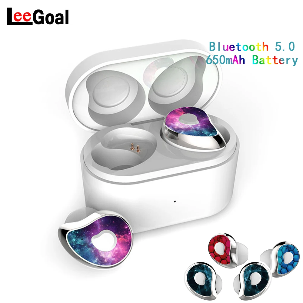 TWS Bluetooth 5.0 Earphone Stereo Earbuds Phone Headsets HiFi Bass CVC8.0 Noise Cancelling With HD Mic for IOS and Andriod phone |