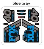 blue grey Лиса 40 наклейки на вилке для MTB горный велосипед передняя вилка для велосипеда гоночные наклейки - Цвет: blue grey